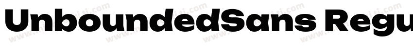 UnboundedSans Regular字体转换